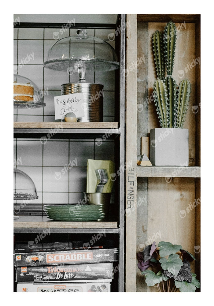 Poster RUSTIC FARMHOUSE SHELVES