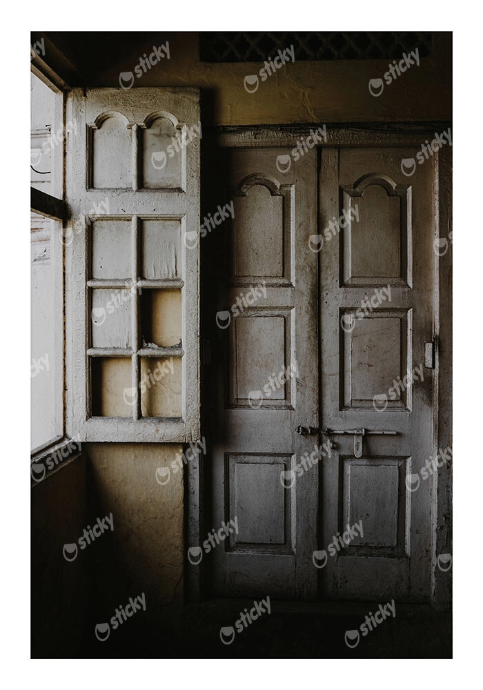 Poster RUSTIC FARMHOUSE WINDOW AND DOOR