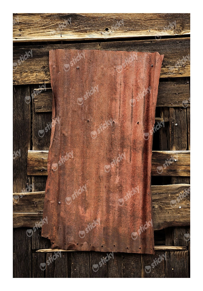 Poster RUSTIC FARMHOUSE WOOD AND METAL