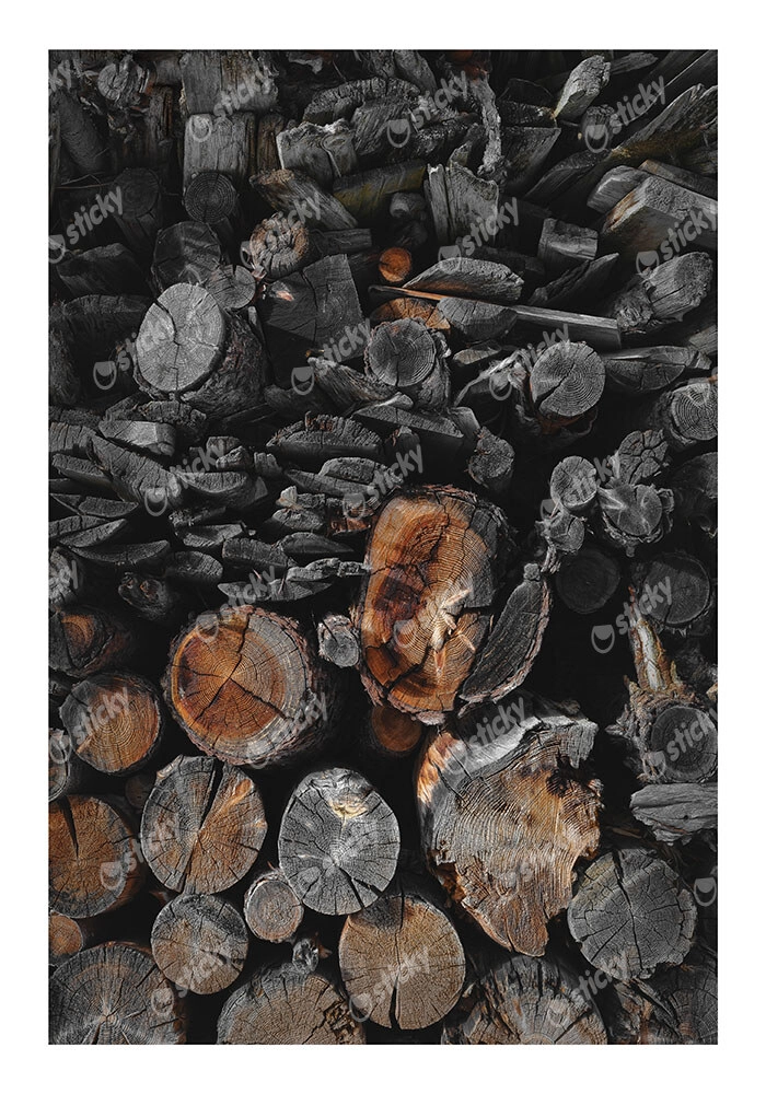 Poster RUSTIC FARMHOUSE WOOD LOGS 6