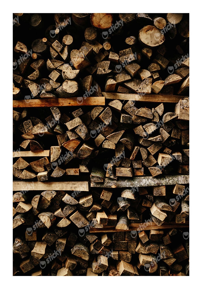 Poster RUSTIC FARMHOUSE WOOD LOGS 7