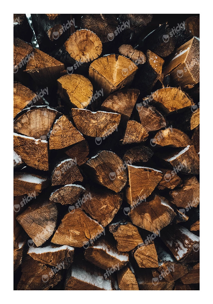 Poster RUSTIC FARMHOUSE WOOD LOGS