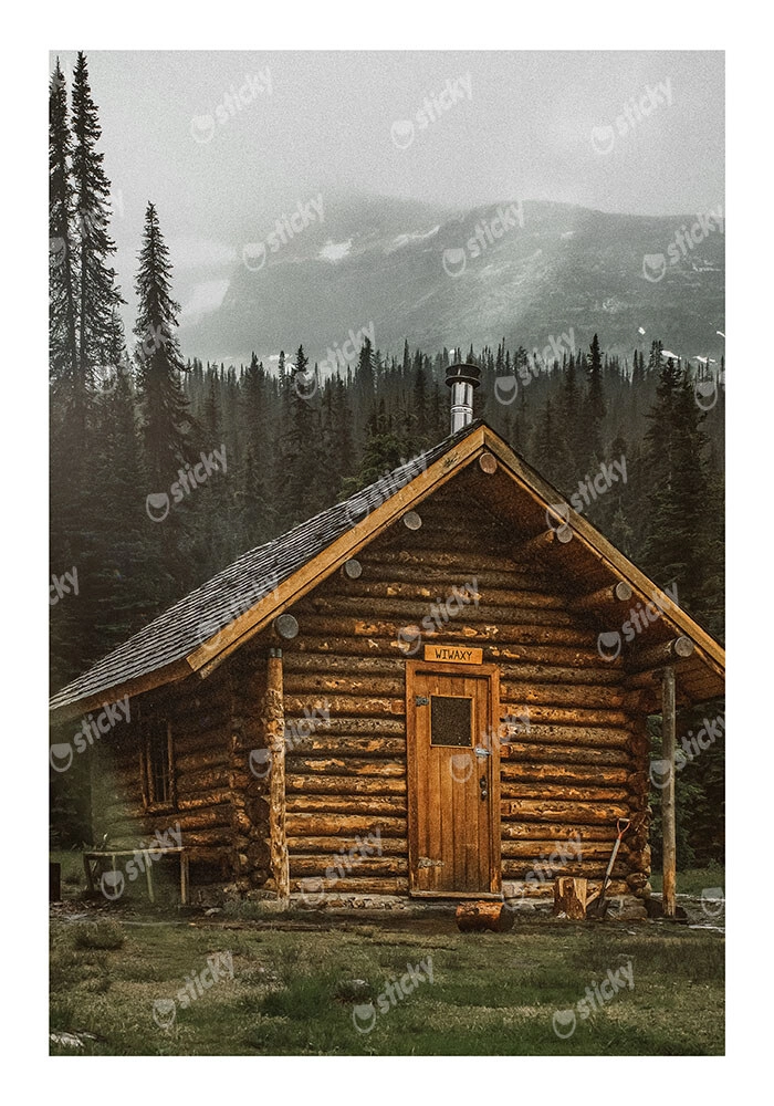 Poster RUSTIC FARMHOUSE WOODEN CABIN 2