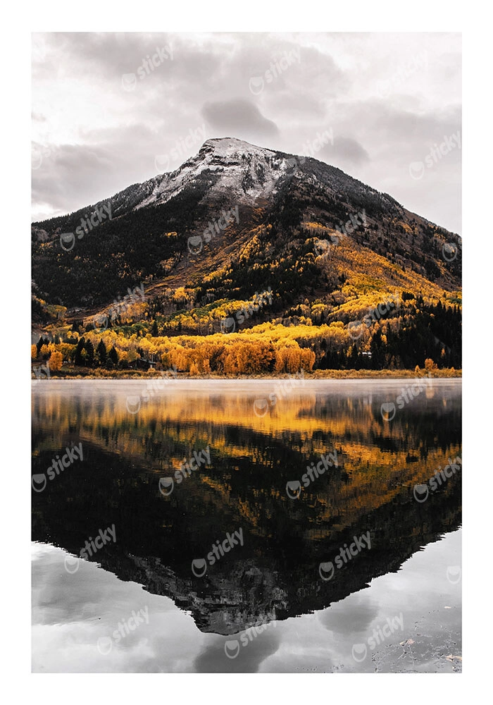 Poster RUSTIC FARMHOUSE MOUNTAIN LAKE 2