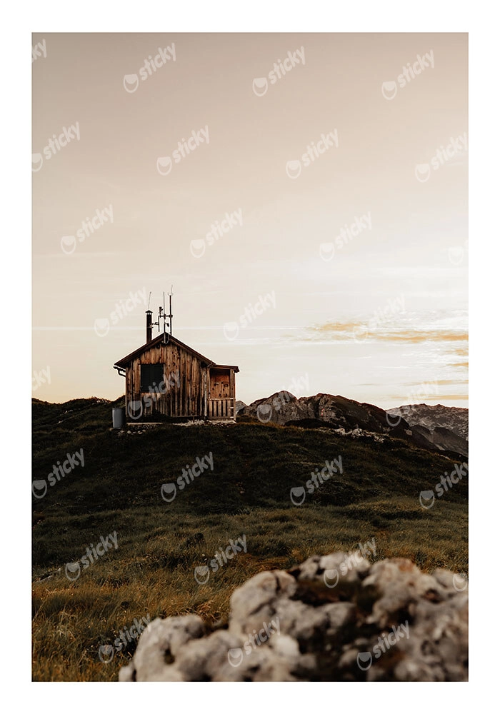 Poster RUSTIC FARMHOUSE MOUNTAIN LAKE CABIN 2