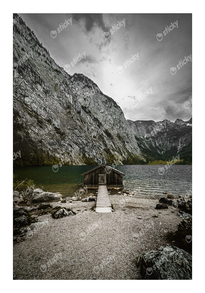 Poster RUSTIC FARMHOUSE MOUNTAIN LAKE CABIN 3