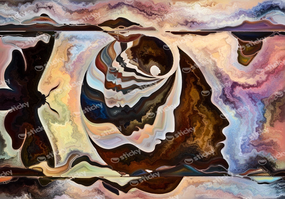 Πινακας σε καμβά ABSTRACT FACES