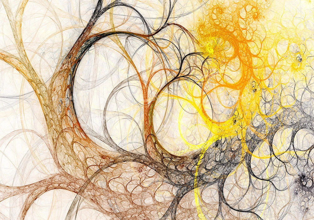 Πινακας σε καμβά ABSTRACT TREE BRANCHES