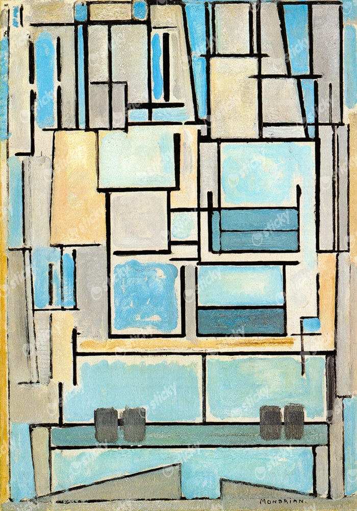 Πινακας σε καμβά MONDRIAN - COMPOSITION NO VI