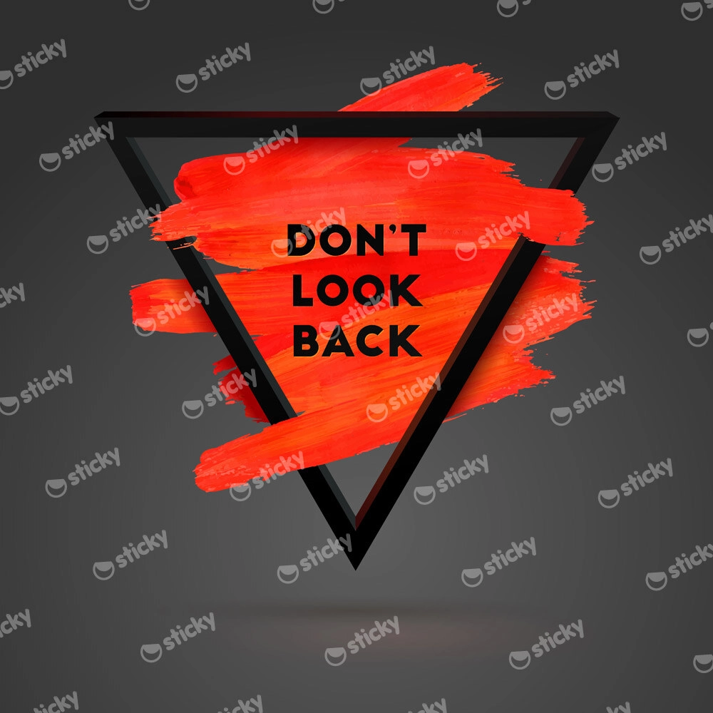 Πίνακας σε καμβά QUOTE DON'T LOOK BACK
