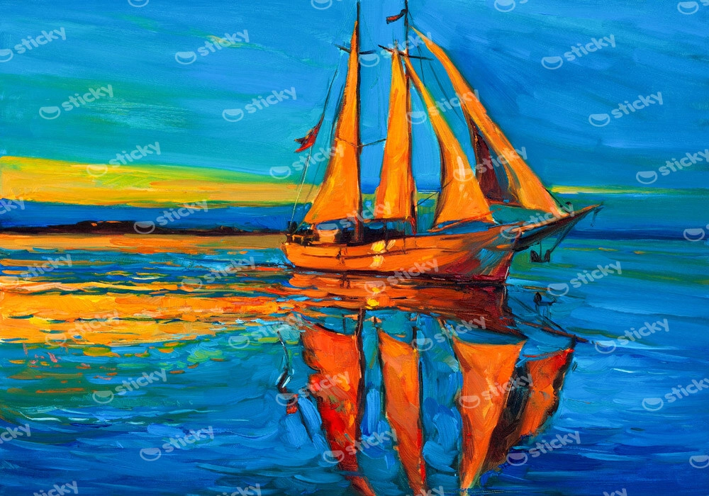 Πινακας σε καμβά SAILING SHIP