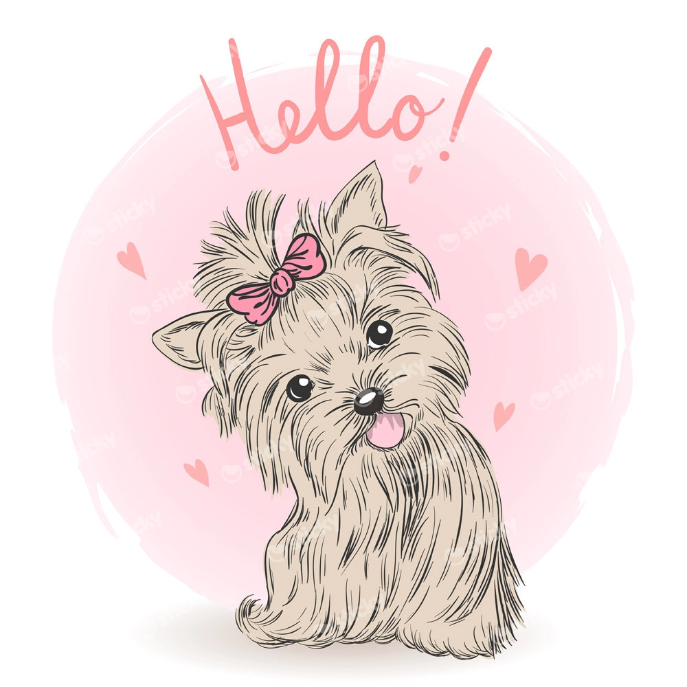Πίνακας σε καμβά SMALL CUTE PUPPY GIRL