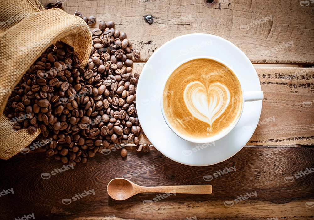 Πίνακας COFFEE LATTE AND BEANS