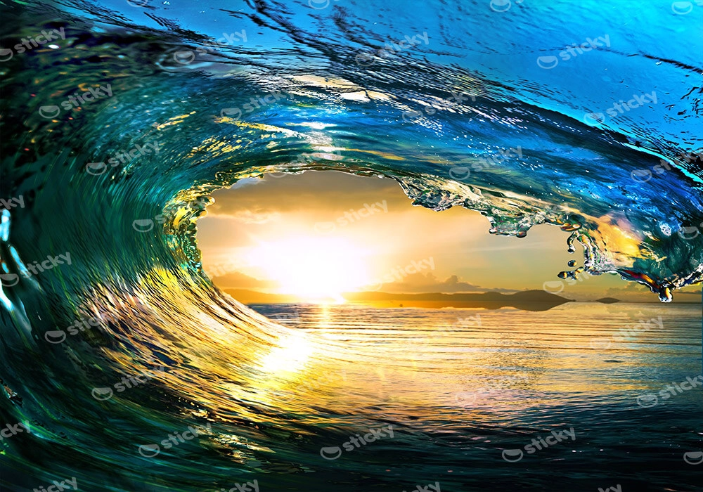Πινακας σε καμβά SUNSET WAVE