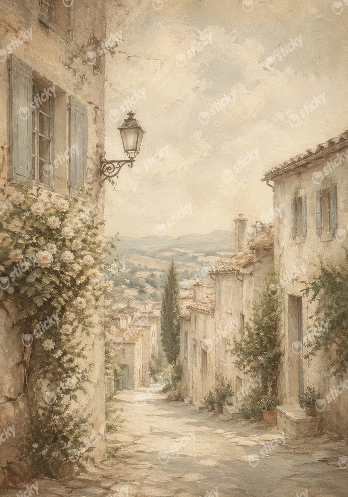 Πίνακας σε Καμβά VINTAGE DARK ACADEMIA ALLEY