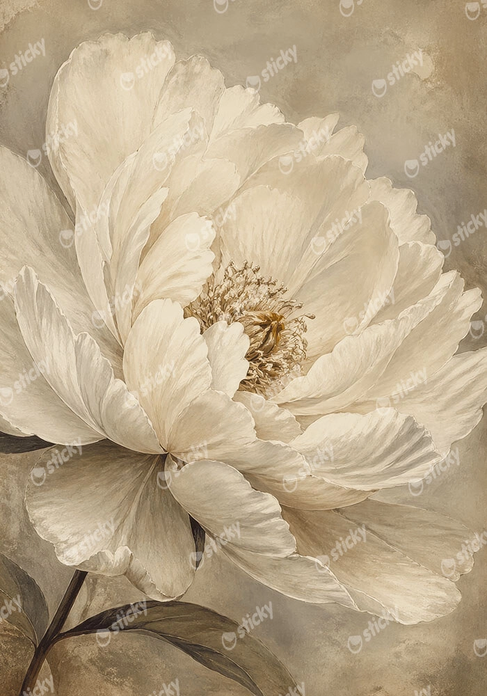 Πίνακας σε Καμβά VINTAGE DARK ACADEMIA BLOSSOM