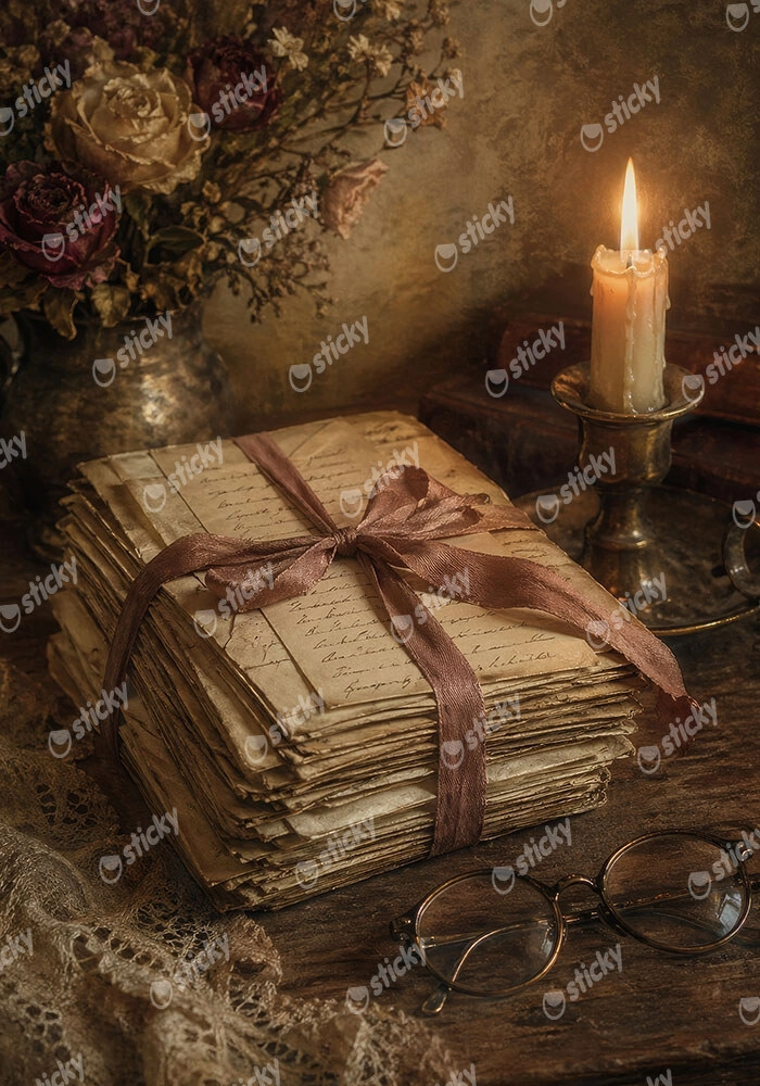 Πίνακας σε Καμβά VINTAGE DARK ACADEMIA DIARY