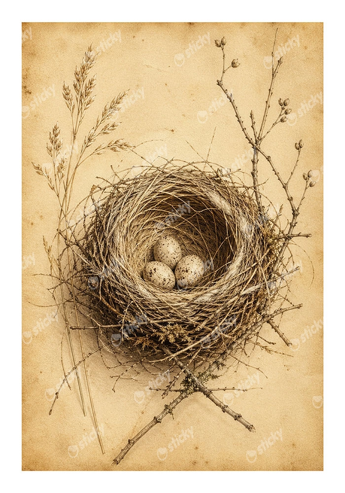 Poster VINTAGE DARK ACADEMIA NEST 2