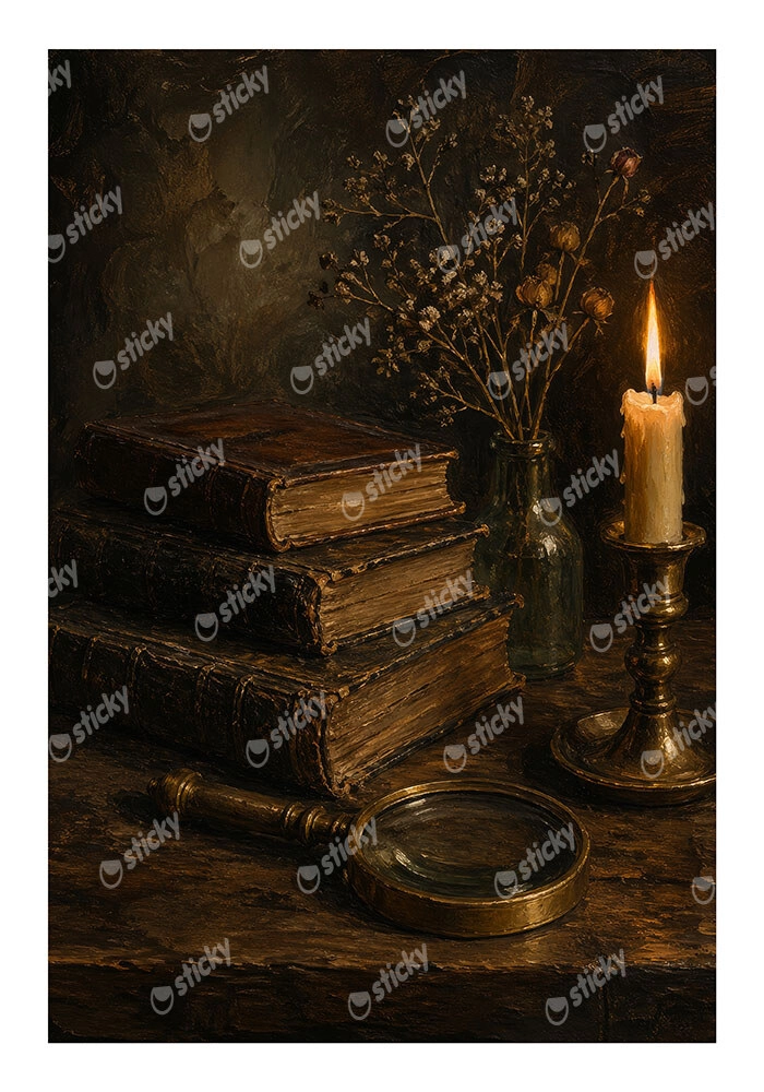 Poster VINTAGE DARK ACADEMIA NOTES