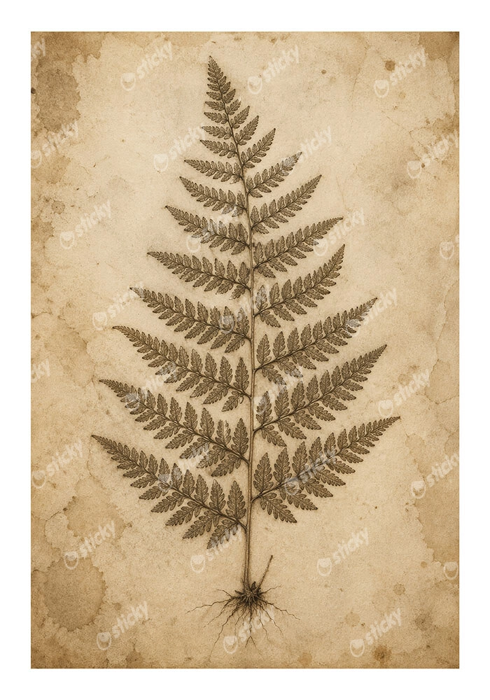 Poster VINTAGE DARK ACADEMIA PLANT 3