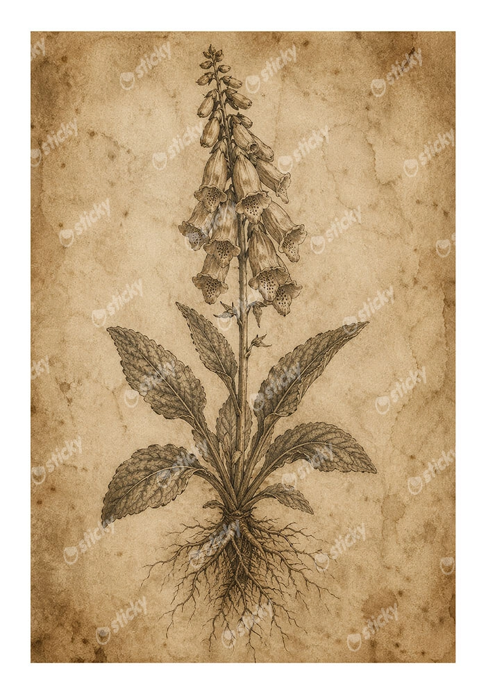 Poster VINTAGE DARK ACADEMIA PLANT 4