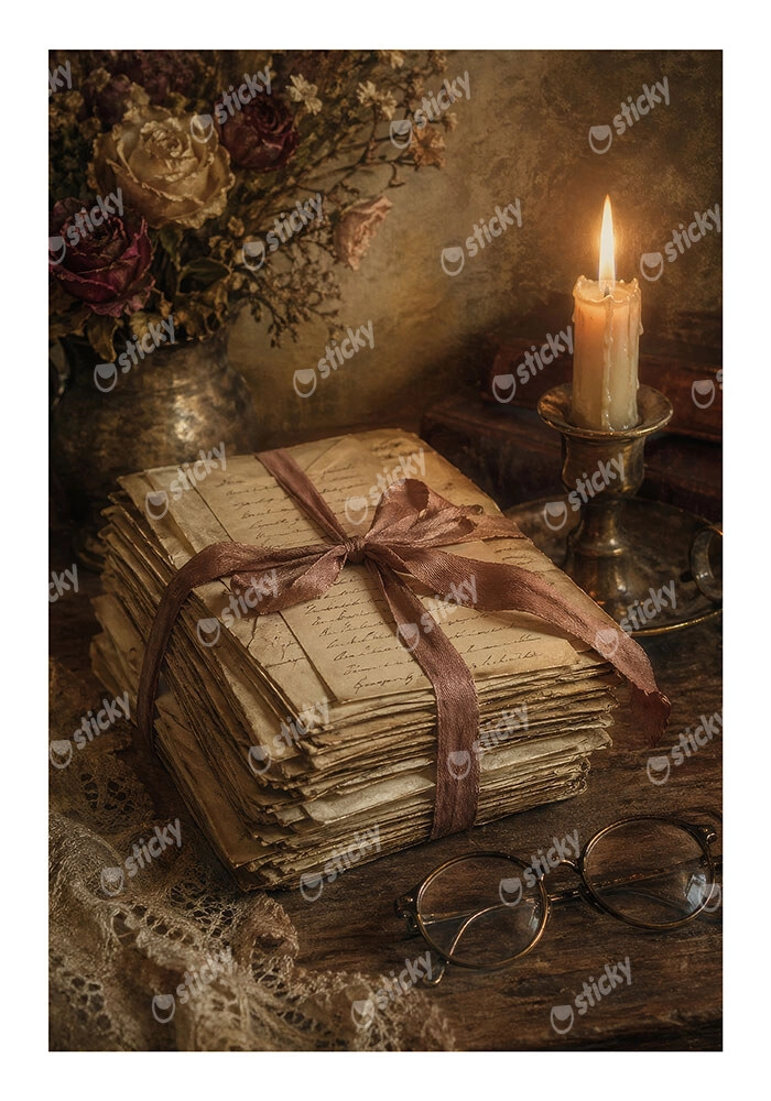 Poster VINTAGE DARK ACADEMIA DIARY