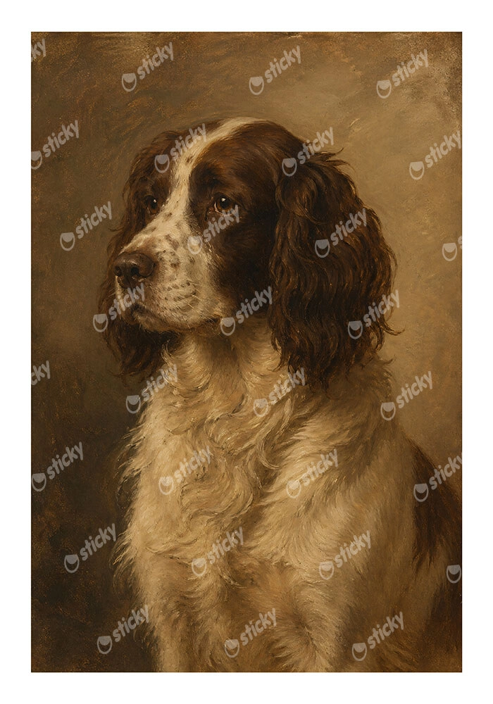 Poster VINTAGE DARK ACADEMIA DOG