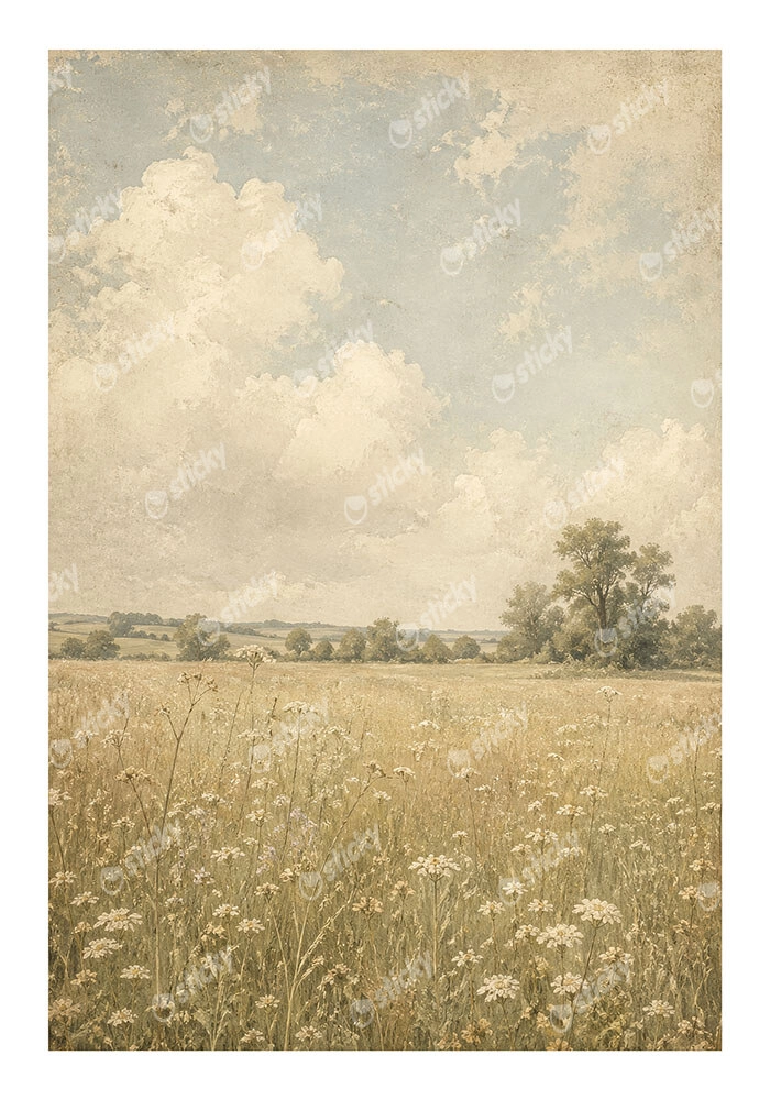 Poster VINTAGE DARK ACADEMIA FIELD 2