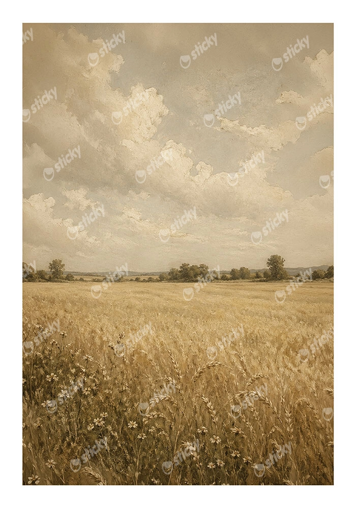 Poster VINTAGE DARK ACADEMIA FIELD
