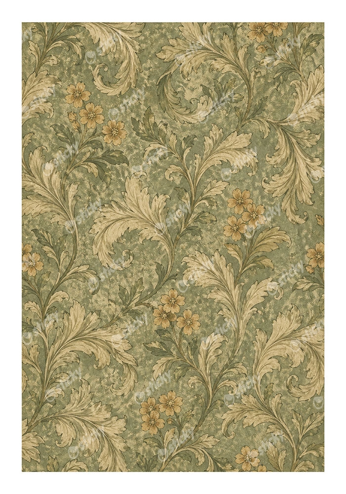 Poster VINTAGE DARK ACADEMIA FLORAL PATTERN 5