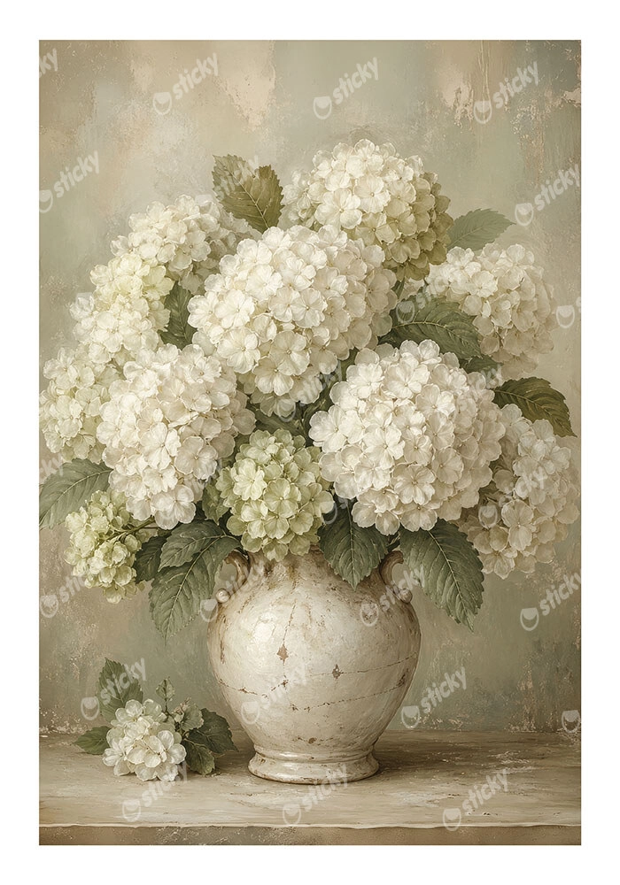 Poster VINTAGE DARK ACADEMIA FLOWER VASE 4