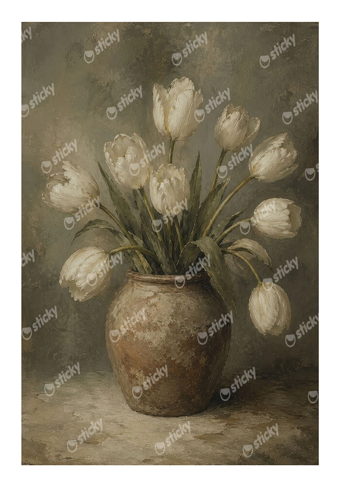 Poster VINTAGE DARK ACADEMIA FLOWER VASE 11