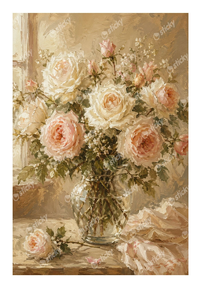 Poster VINTAGE DARK ACADEMIA FLOWER VASE 16
