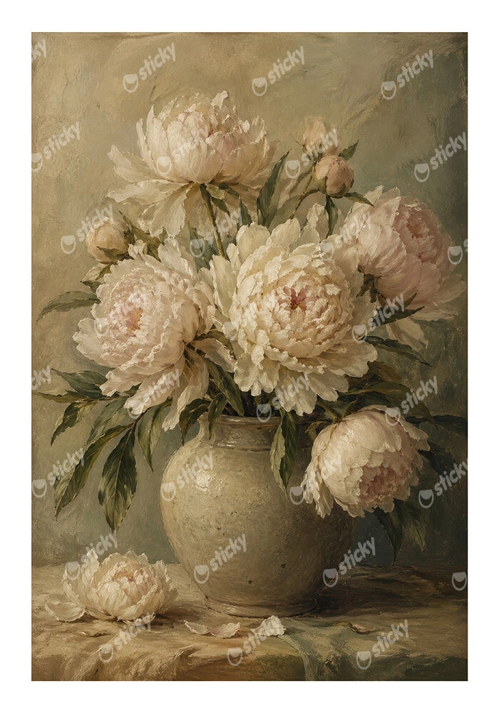 Poster VINTAGE DARK ACADEMIA FLOWER VASE 18