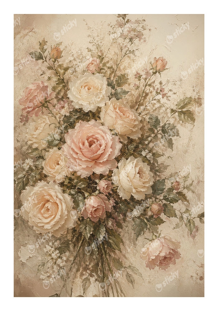 Poster VINTAGE DARK ACADEMIA FLOWERS 2