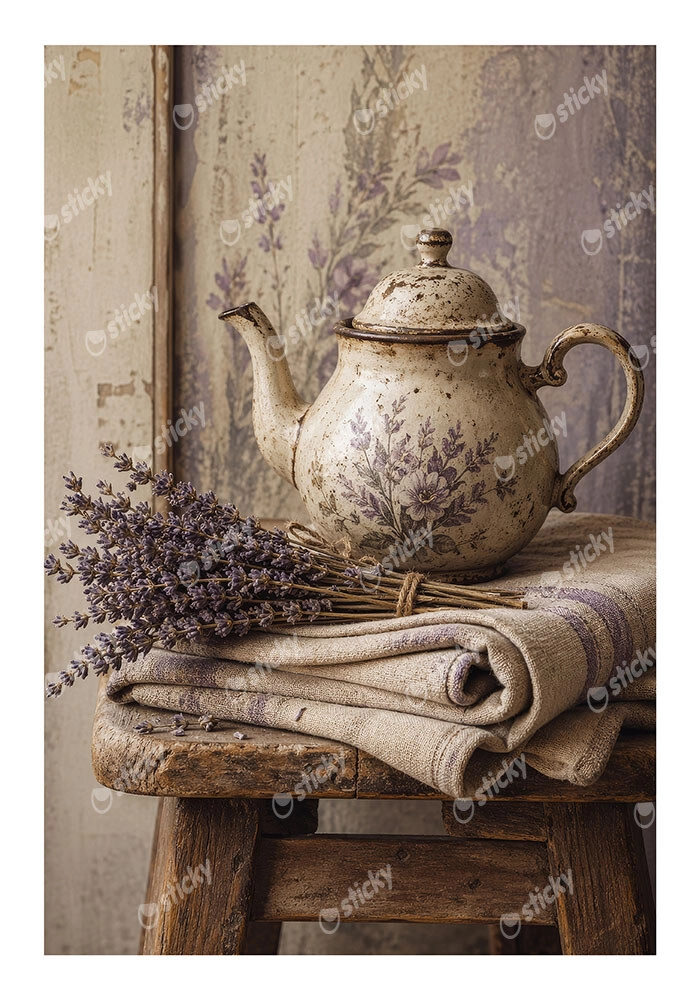 Poster VINTAGE DARK ACADEMIA LAVENDER