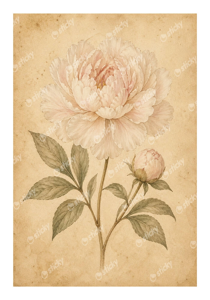 Poster VINTAGE DARK ACADEMIA PLANT 10