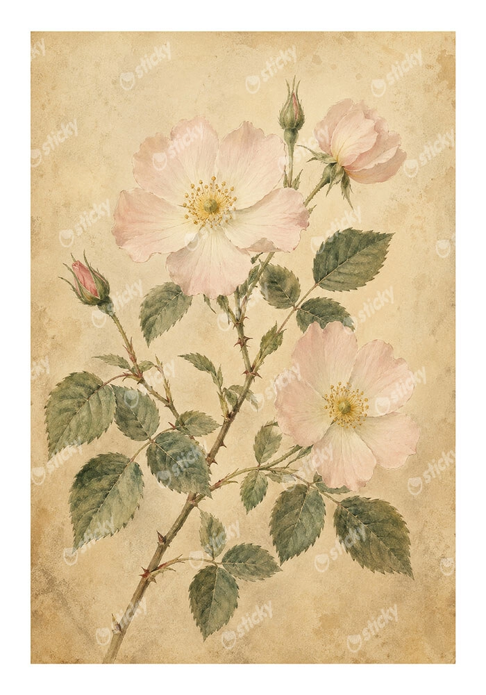 Poster VINTAGE DARK ACADEMIA PLANT 12