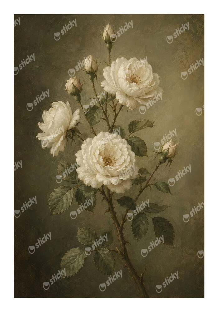 Poster VINTAGE DARK ACADEMIA PLANT 14