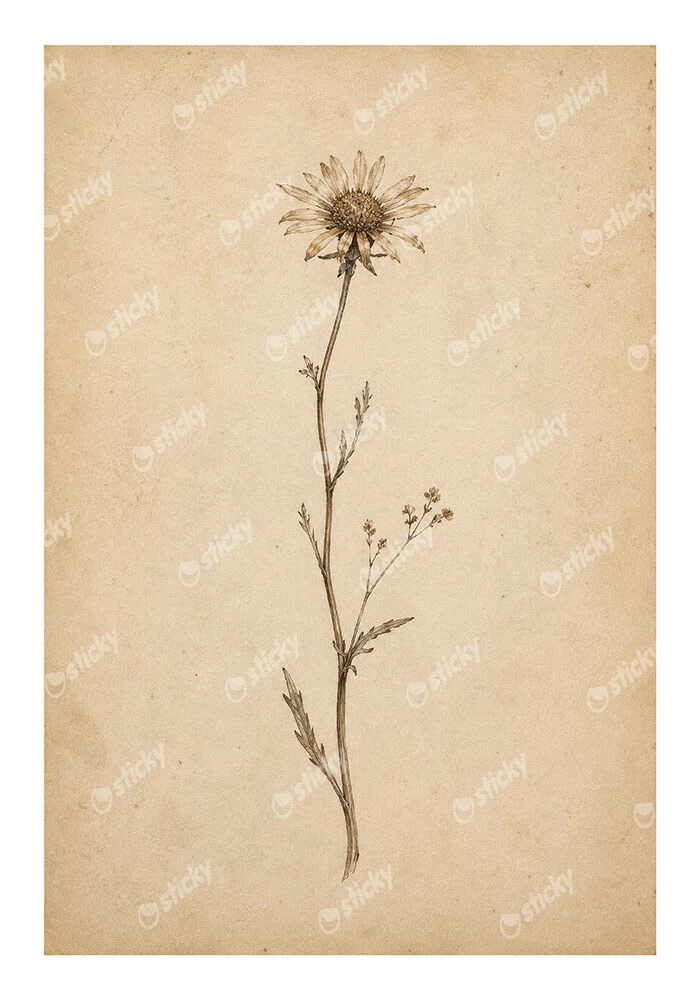 Poster VINTAGE DARK ACADEMIA PLANT 15