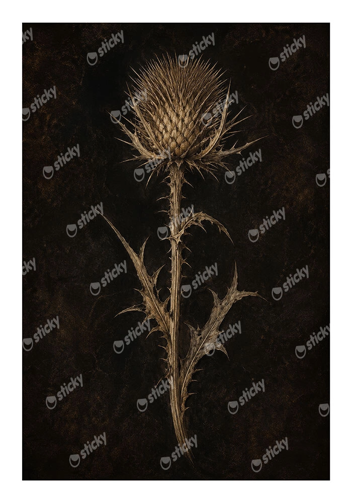 Poster VINTAGE DARK ACADEMIA PLANT 16