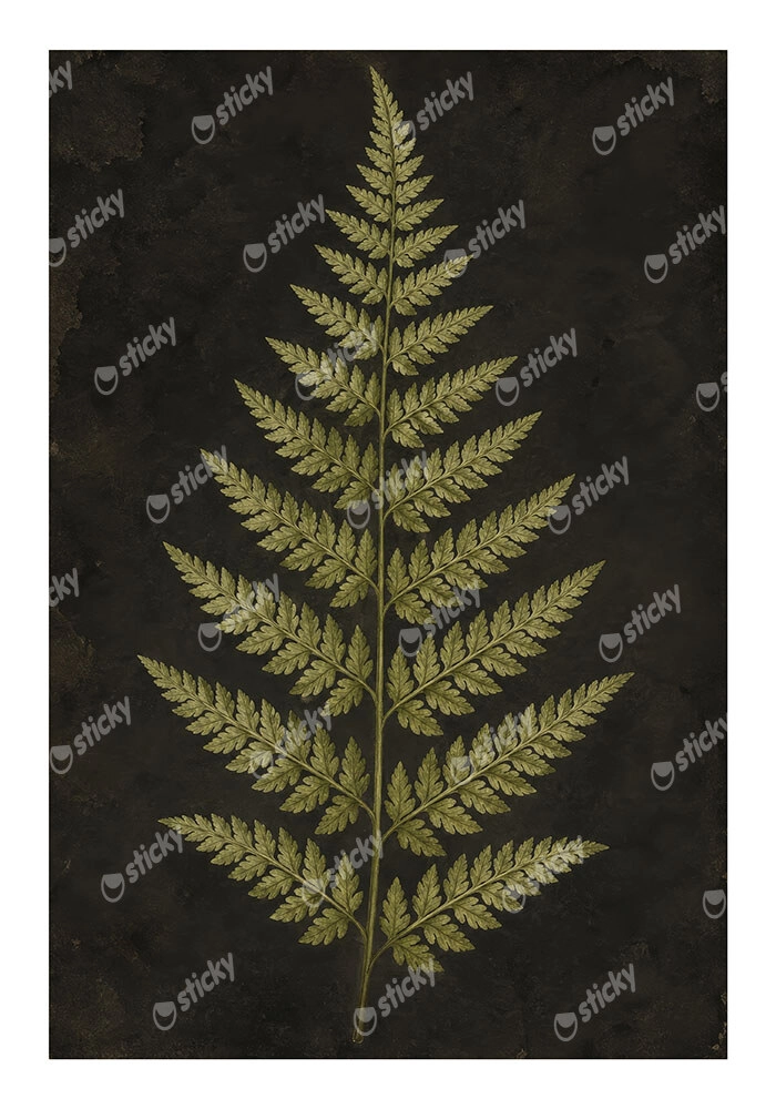 Poster VINTAGE DARK ACADEMIA PLANT 17