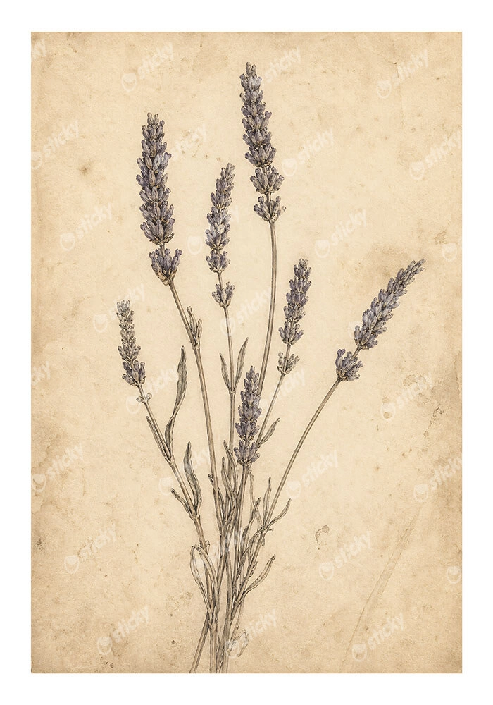 Poster VINTAGE DARK ACADEMIA PLANT 25