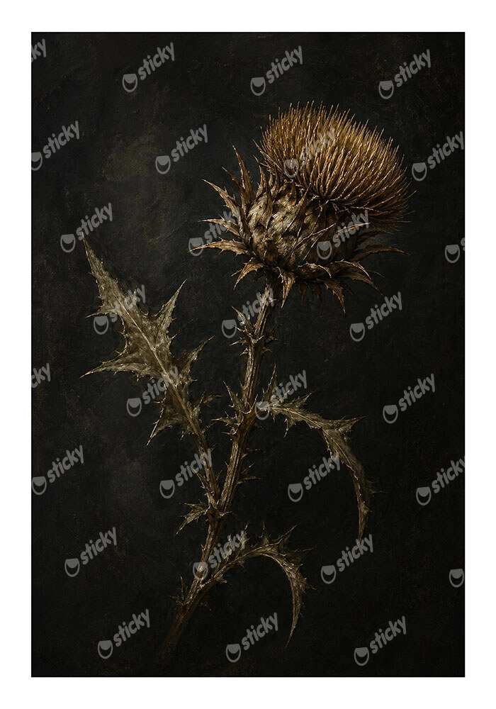 Poster VINTAGE DARK ACADEMIA PLANT 32