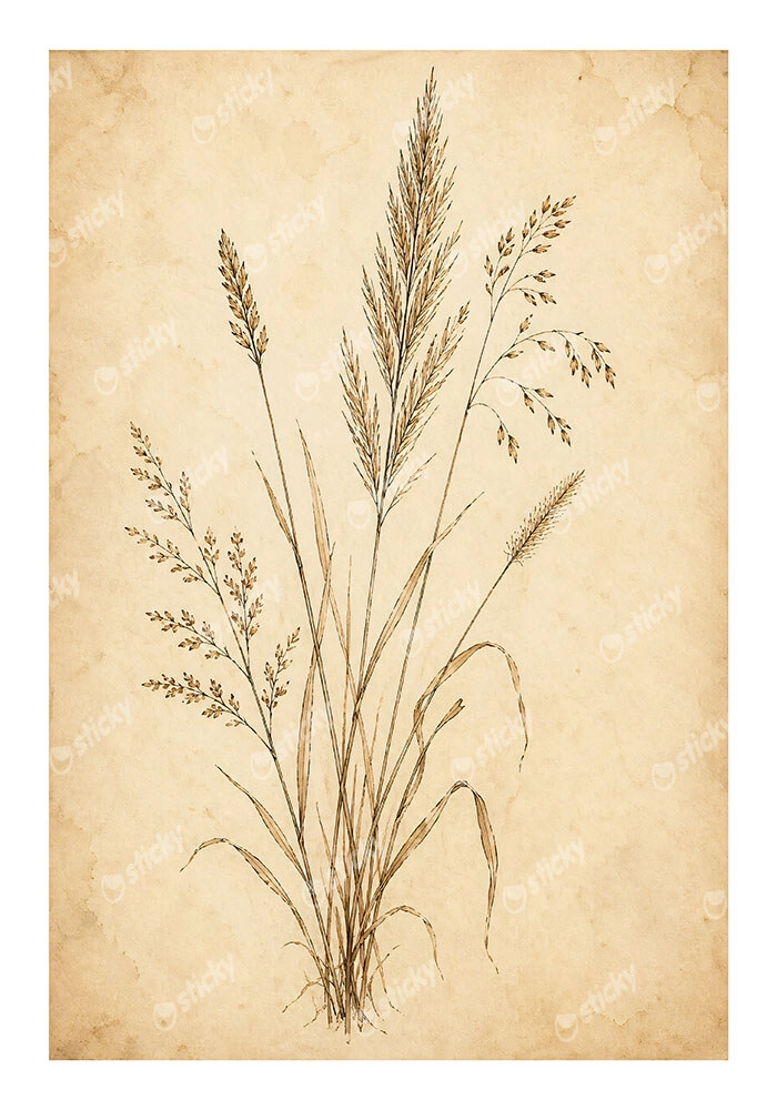 Poster VINTAGE DARK ACADEMIA PLANT 34