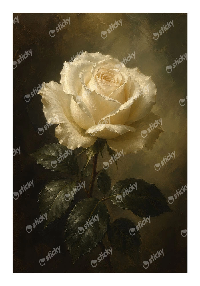 Poster VINTAGE DARK ACADEMIA ROSE 2