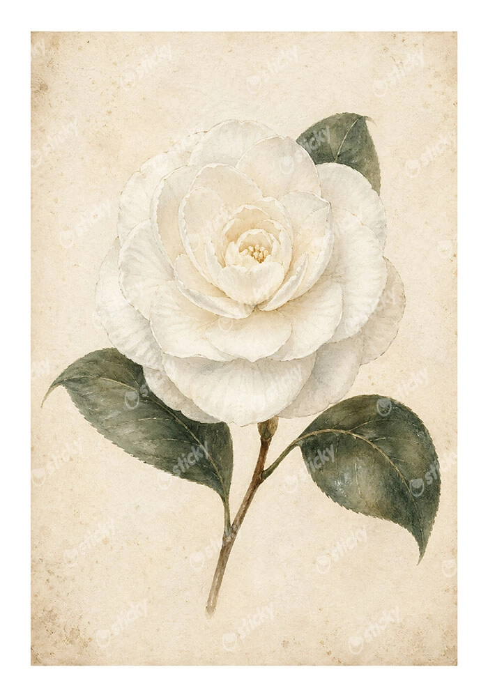 Poster VINTAGE DARK ACADEMIA ROSE 4