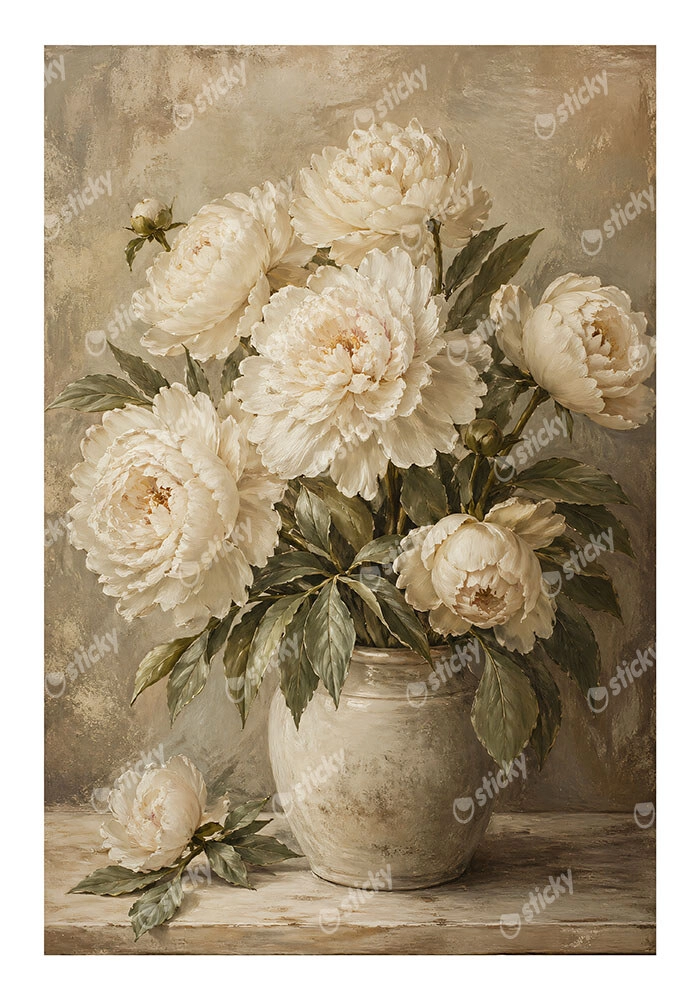 Poster VINTAGE DARK ACADEMIA ROSES VASE 5