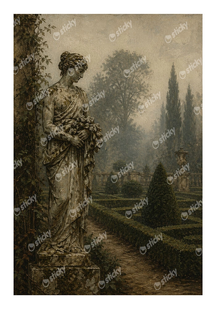 Poster VINTAGE DARK ACADEMIA STATUE 2