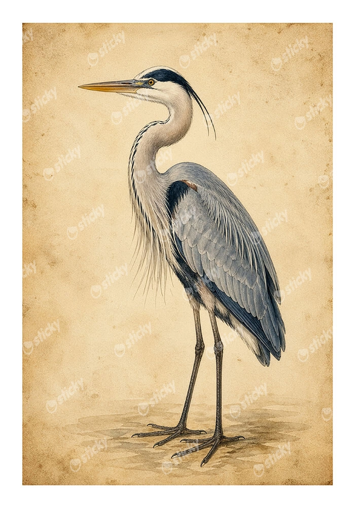 Poster VINTAGE DARK ACADEMIA STORK 2